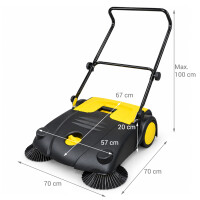 70 cm Kehrmaschine Hadast | Handkehrmaschine | Straßen