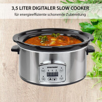 4,5 l Slow Cooker | Schmortopf | Schongarer | Multikocher An