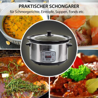 4,5 l Slow Cooker | Schmortopf | Schongarer | Multikocher An