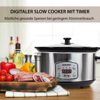 4,5 l Slow Cooker | Schmortopf | Schongarer | Multikocher An