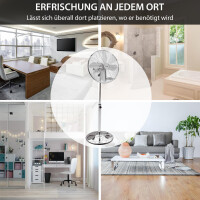 Retro Standventilator Sprickel | Bodenventilator mit Oszilla