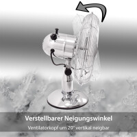 Retro Tischventilator mit Oszillation Blinara | Ventilator T