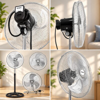 3in1 Edelstahl Standventilator | Tischventilator | Wandventi