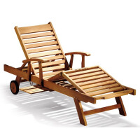 Gartenliege Teak Foggia Massivholz Wette gallery