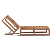 Gartenliege Teak Alpes Massivholz Wetterfest 3