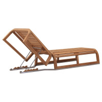 Gartenliege Teak Alpes Massivholz Wetterfest 5
