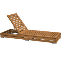 Gartenliege Teak Korsika Massivholz Wetterfest 6