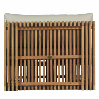 Loungesessel Teakholz Loppio Massivholz Wetterfest + Sitzkis