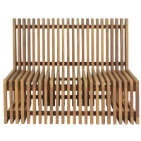 Loungesessel Teakholz Loppio Massivholz Wetterfest + Sitzkis