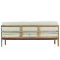 Loungesofa Teakholz 3-Sitzer Pusiano Massivholz Wetterfest +