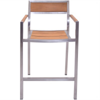 Barhocker Garzone 59 x 59 x 110 cm Edelstahl 3