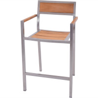 Barhocker Garzone 59 x 59 x 110 cm Edelstahl 6