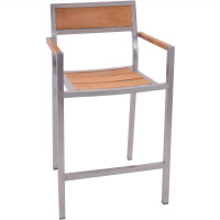 Barhocker Garzone 59 x 59 x 110 cm Edelstahl 7