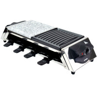 Raclette für 8 Personen | heißer Stein | 1200W | 