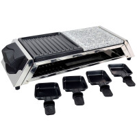Raclette für 8 Personen | heißer Stein | 1200W | 