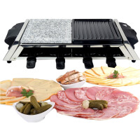 Raclette für 8 Personen | heißer Stein | 1200W | 