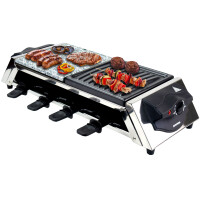 Raclette für 8 Personen | heißer Stein | 1200W | 