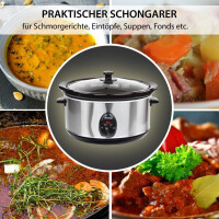 4,5 l Slow Cooker | Schmortopf | Schongarer | Multikocher De