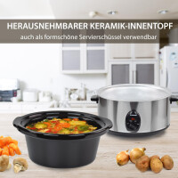 4,5 l Slow Cooker | Schmortopf | Schongarer | Multikocher De