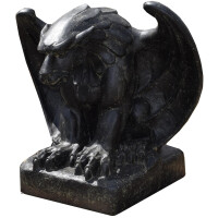 Garten Tierskulptur Gotischer Löwe Bikaner aus Stein 3