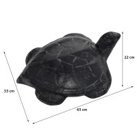 Garten Tierskulptur Wasserschildkröte Hubballi aus Stei