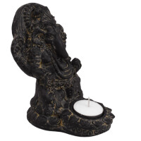 Ganesha Figur Gott Struwy Teelichthalter 13 x 11 x 15 cm 4