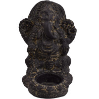 Ganesha Figur Gott Struwy Teelichthalter 13 x 11 x 15 cm 8