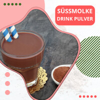 Mandarine Süßmolke Drink Pulver mit Whey Protein 