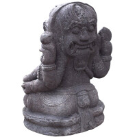 Ganesha Figur Gott Varanasi Basalt 11