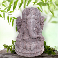 Ganesha Figur Gott Varanasi Basalt 3