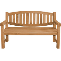 Gartenbank Teakholz Extra Stark Bergomo Massivholz Wetterfes