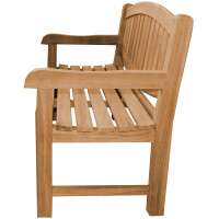 Gartenbank Teakholz Extra Stark Bergomo Massivholz Wetterfes