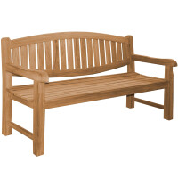Gartenbank Teakholz Extra Stark Bergomo Massivholz Wetterfes