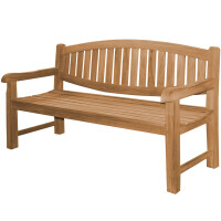 Gartenbank Teakholz Extra Stark Bergomo Massivholz Wetterfes