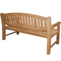 Gartenbank Teakholz Extra Stark Bergomo Massivholz Wetterfes