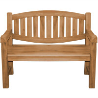 Gartenbank Teakholz Extra Stark Bergomo Massivholz Wetterfes
