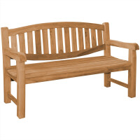 Gartenbank Teakholz Extra Stark Bergomo Massivholz Wetterfes