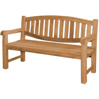 Gartenbank Teakholz Extra Stark Bergomo Massivholz Wetterfes