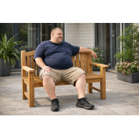 Gartenbank Teakholz Extra Stark Catania Massivholz Wetterfes