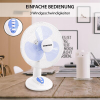 Oszillierender Tischventilator Glurixa | Büroventilator