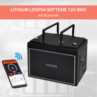 60Ah 12V Lifepo 4 Lithium Batterie | Akku mit BMS, Bluetooth