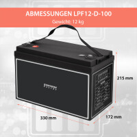 100Ah 12V Lifepo 4 Lithium Batterie | Akku mit BMS 13