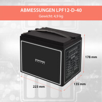 40Ah 12V Lifepo 4 Lithium Batterie | Akku mit BMS 14