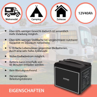 40Ah 12V Lifepo 4 Lithium Batterie | Akku mit BMS 9