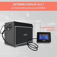150Ah 12V Lifepo 4 Lithium Batterie | Akku mit BMS, Bluetoot