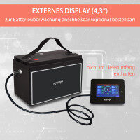 100Ah 12V Lifepo 4 Lithium Batterie | Akku mit BMS, Bluetoot
