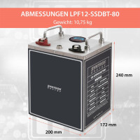 80Ah 12V Lifepo 4 Lithium Batterie | Akku Frostsicher mit BM