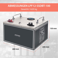100Ah 12V Lifepo 4 Lithium Batterie | Akku Frostsicher mit B