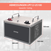 100Ah 12V Lifepo 4 Lithium Batterie | Akku Untersitz mit BMS