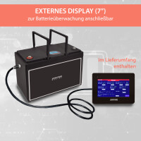 50Ah 24V Lifepo 4 Lithium Batterie | Akku mit BMS, Bluetooth